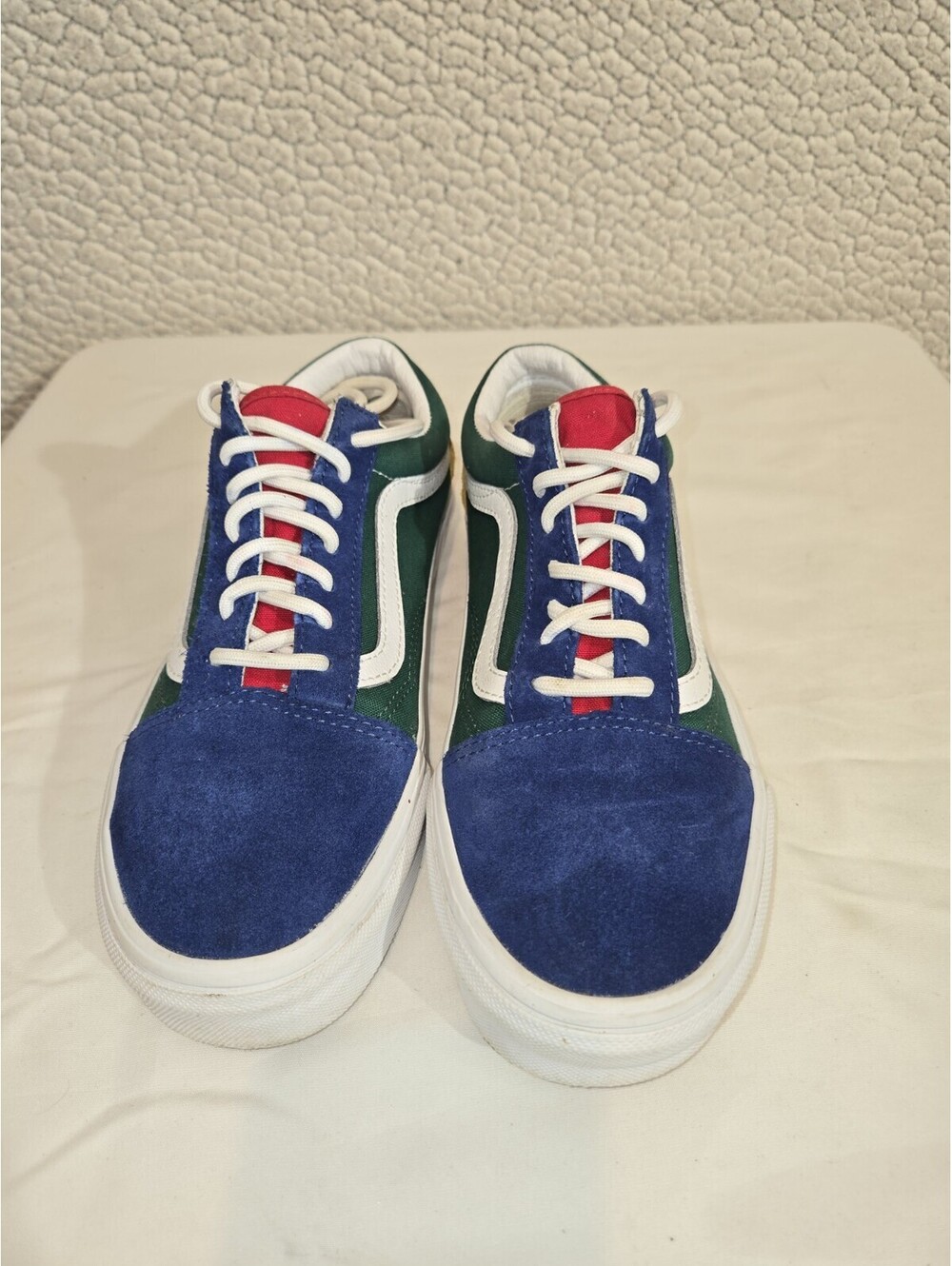 Vans Old School Multicolored Cancas/Suede Lace Up Low Top Shoes Size Mens 6...